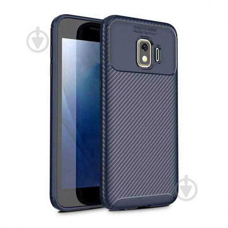 Чехол Carbon Case Samsung J260 Galaxy J2 Core Синий (hub_vNRO25146)
