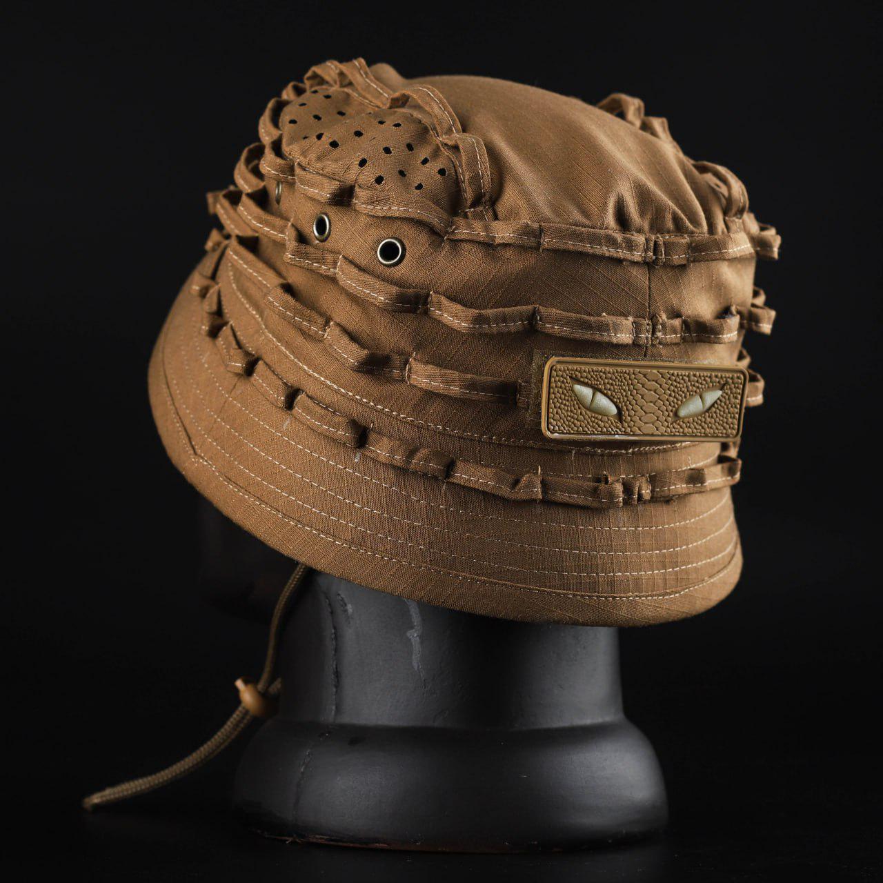 Панама военная рип-стоп FCT Design Хантер с фиксатором велкро р. 58 Койот - фото 4 Панама военная рип-стоп FCT Design Хантер с фиксатором велкро р. 58 Койот - фото 4