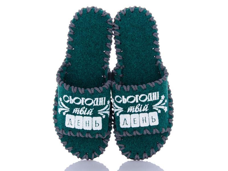 Тапочки фетровые женские VENDS 152 р. 38-39 Зеленый
