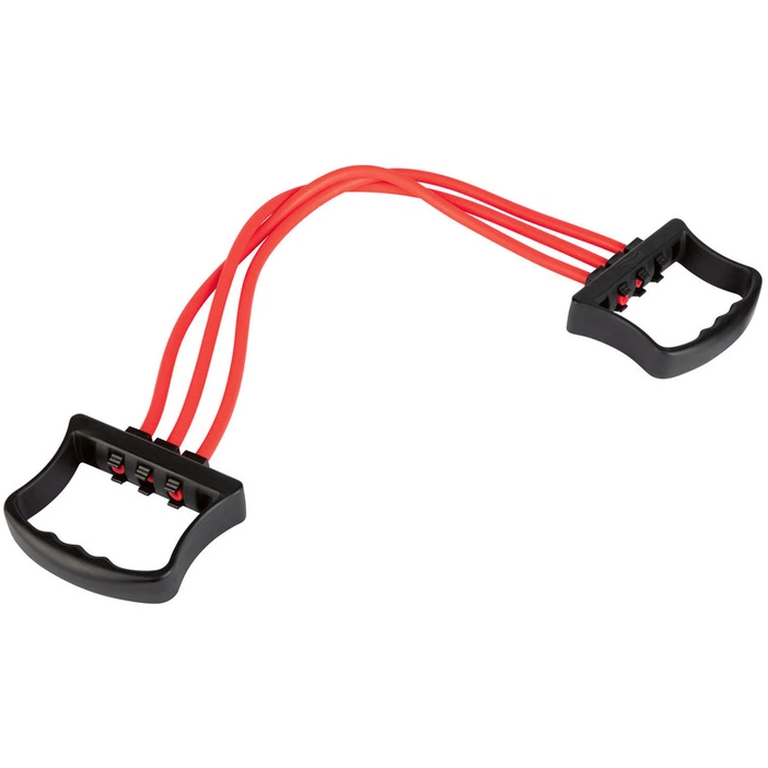 Эспандер Crivit KT-13432 с регулируемой нагрузкой 3 эластичных жгута Red/Black (3_08351)