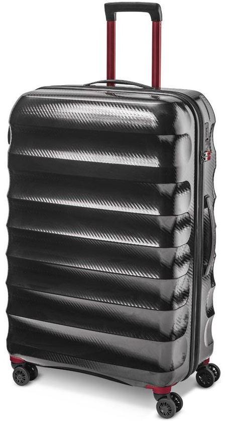 Чемодан большой пластиковый из поликарбоната Topmove 4110506 90 л Черный