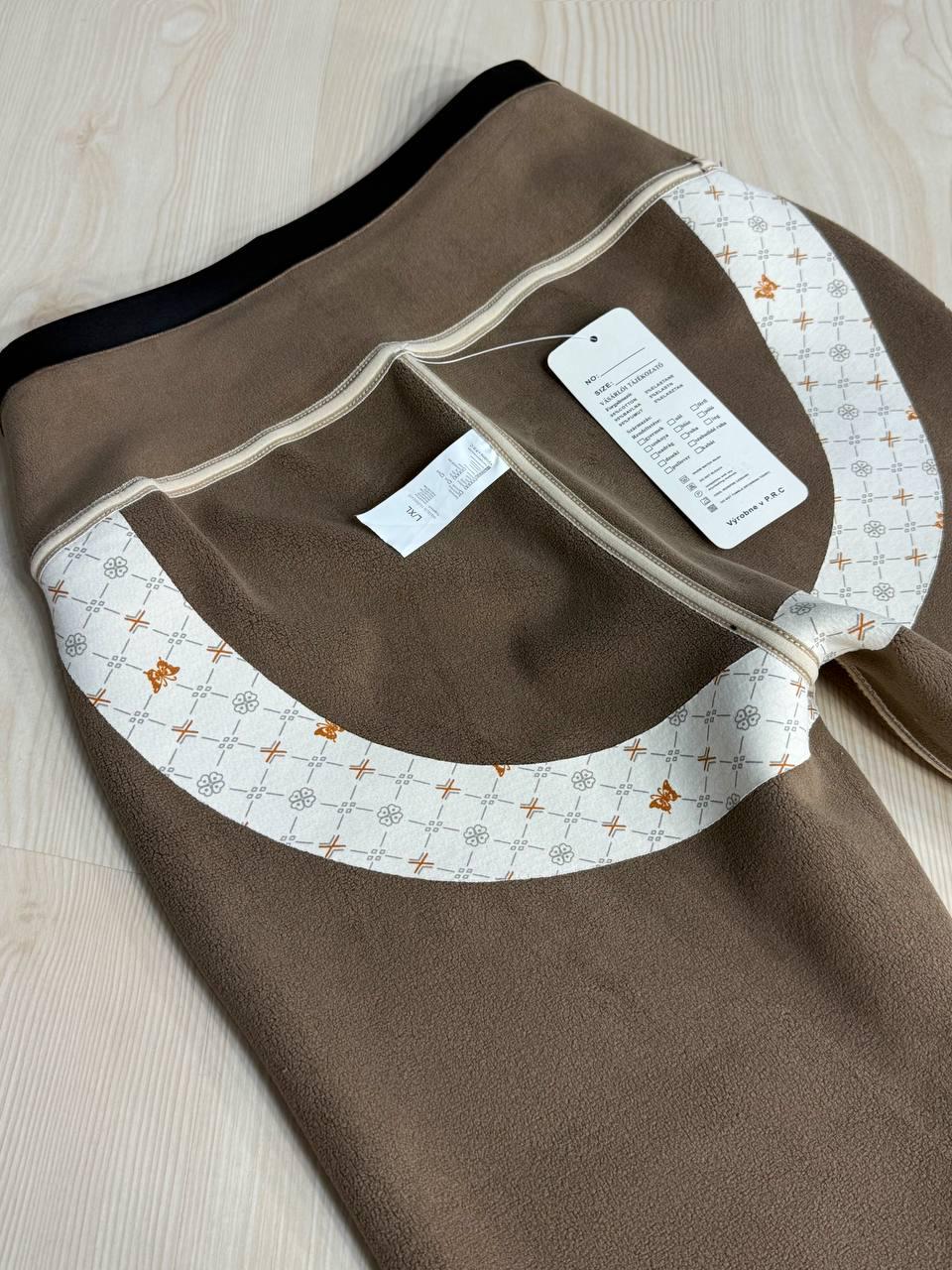 Лосины женские Bocska 2802 утепленные на флисе с широким поясом SM Черный (5932) - фото 2