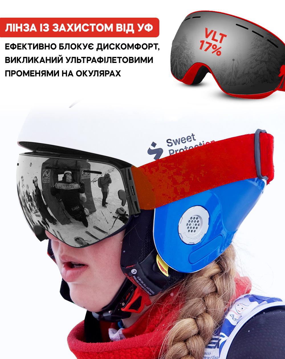 Линза для лыжной маски сменная VelaSport VLT 17% Snow Blade Black (00928) - фото 3