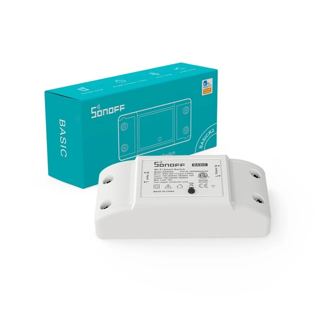 Розумне Wifi реле Sonoff Basic R2 Білий (2612940044)