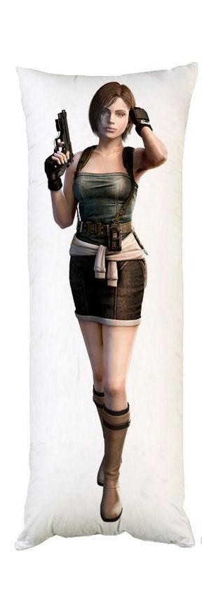 Подушка дакимакура Resident Evil декоративная ростовая для обнимания 60x200 см двусторонняя