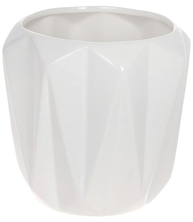 Ваза керамическая Stone Flower Клара 17x17x17 см Белый (BD-795-455)