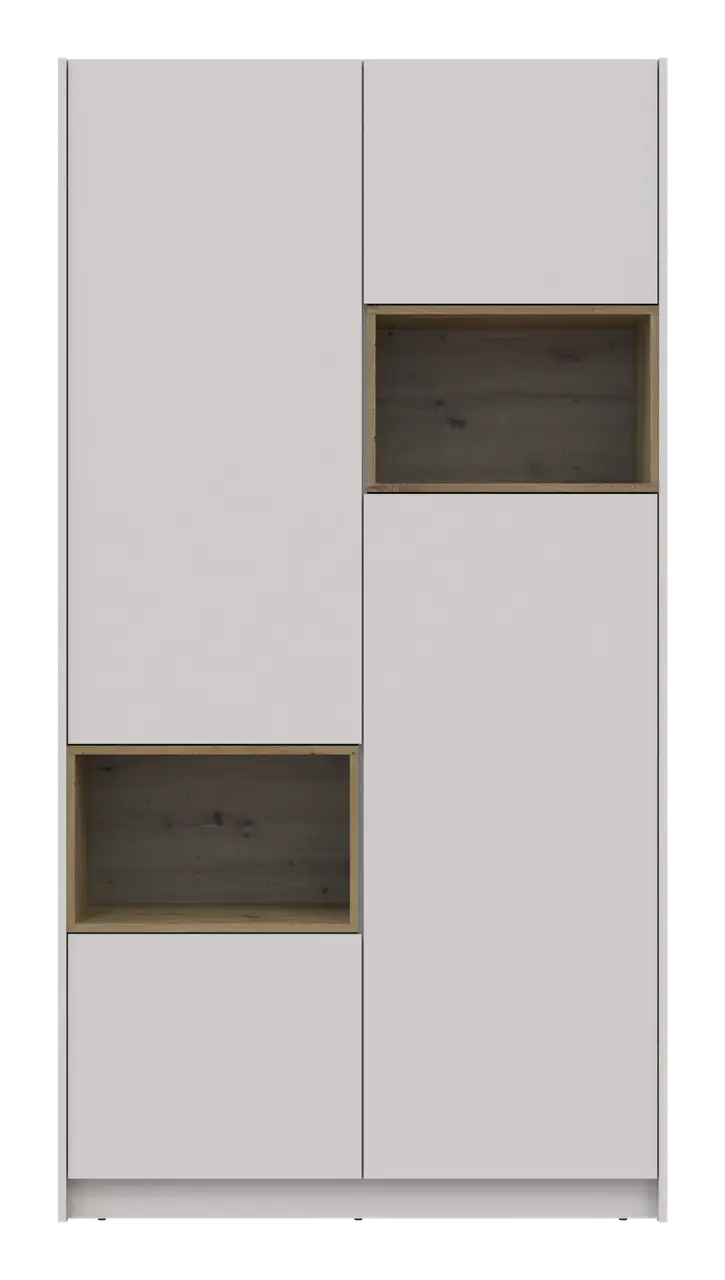 Шафа для одягу з нішею Doros Дейл 2 ДСП 115,2х52х220 см Кашемір/Дуб Артізан (80737725) Шафа для одягу з нішею Doros Дейл 2 ДСП 115,2х52х220 см Кашемір/Дуб Артізан (80737725)