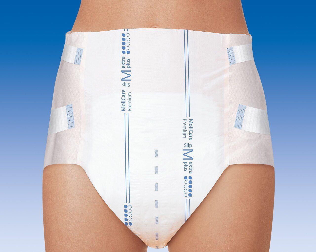 Подгузники для взрослых MoliCare Premium Slip extra plus M 90-120 см 10 шт./уп. - фото 3 Подгузники для взрослых MoliCare Premium Slip extra plus M 90-120 см 10 шт./уп. - фото 3