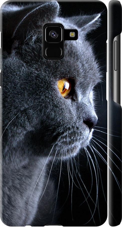 Чехол на Samsung Galaxy A8 Plus 2018 A730F Красивый кот (3038c-1345-42517)