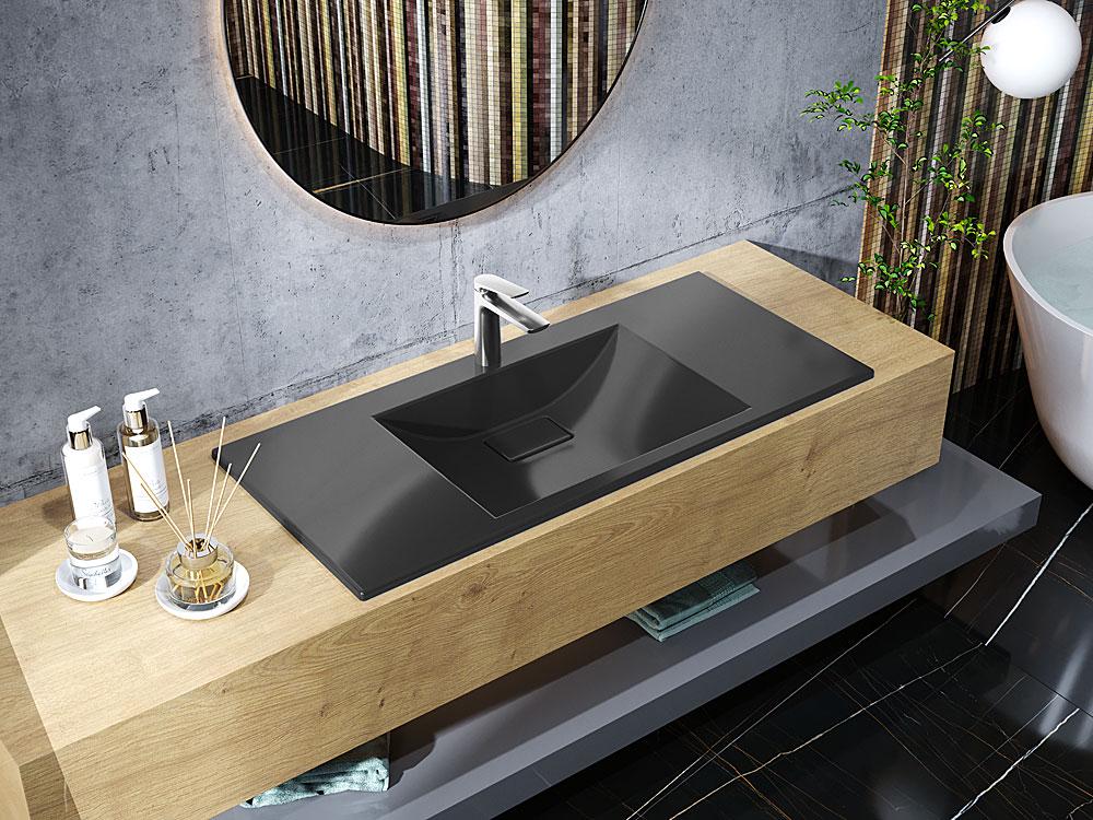 Умывальник накладной Luxor Veo Low 100 Black