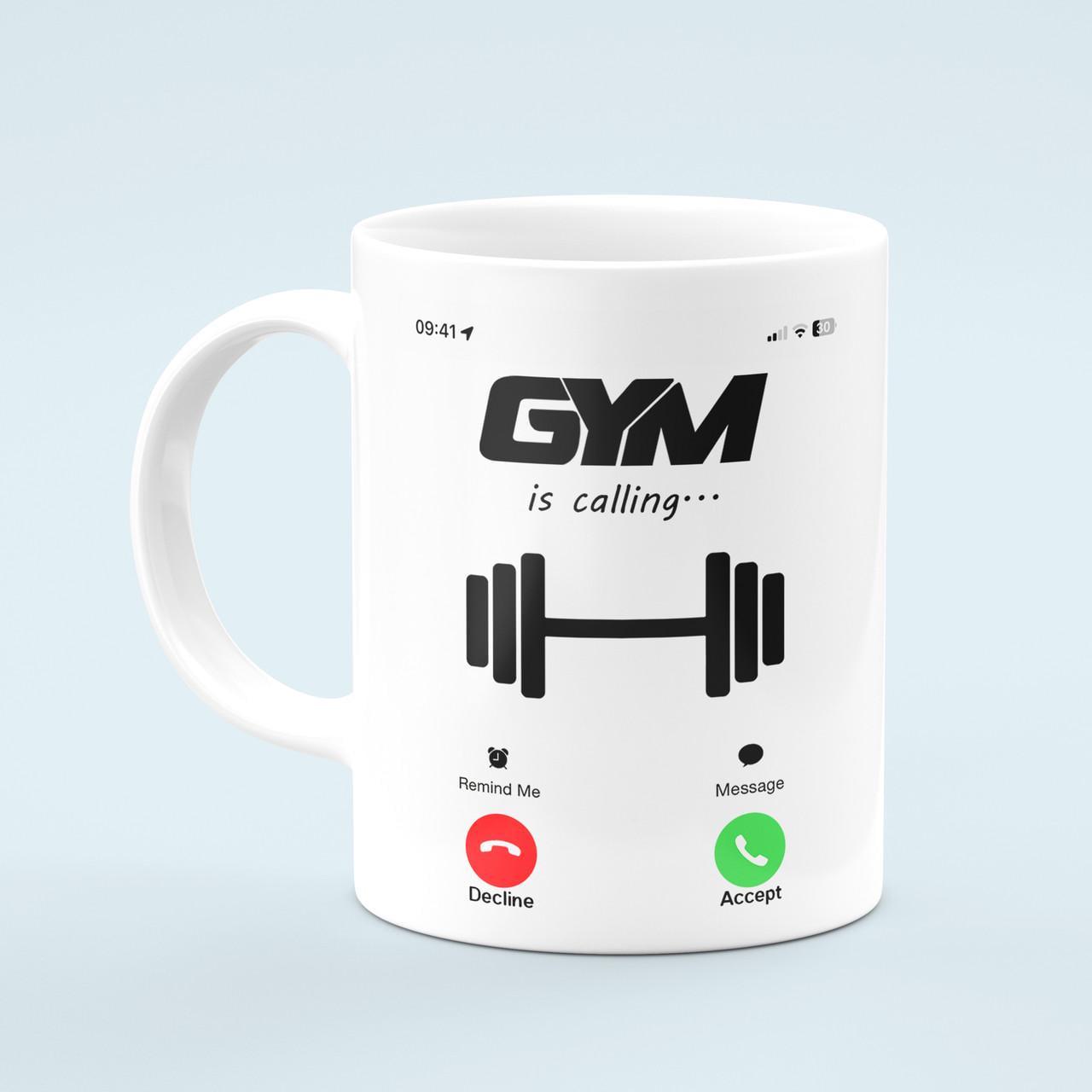 Чашка GYM is Calling 330 мл Белый
