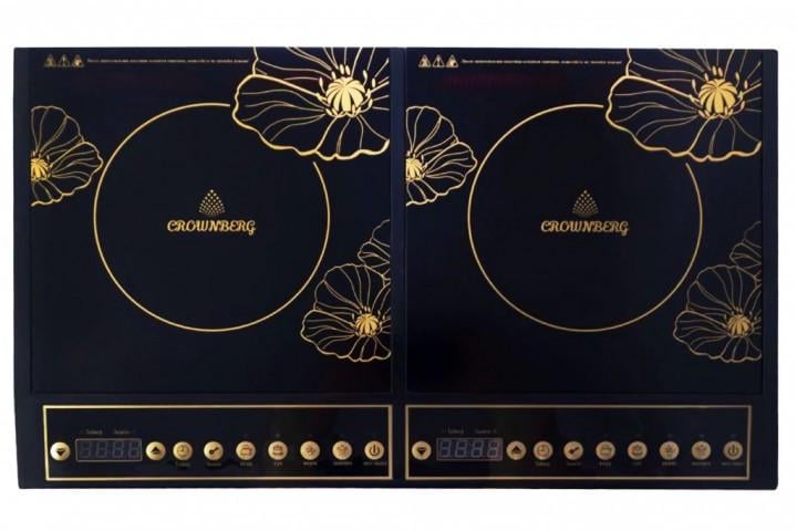 Электроплита индукционная Crownberg CB-1328 настольная 4000W Black (iz13299)