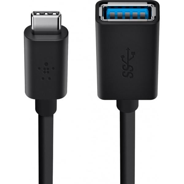 Переходник Belkin USB 3.0 CM/AM 0.14м, Black (F2CU036btBLK) - фото 2