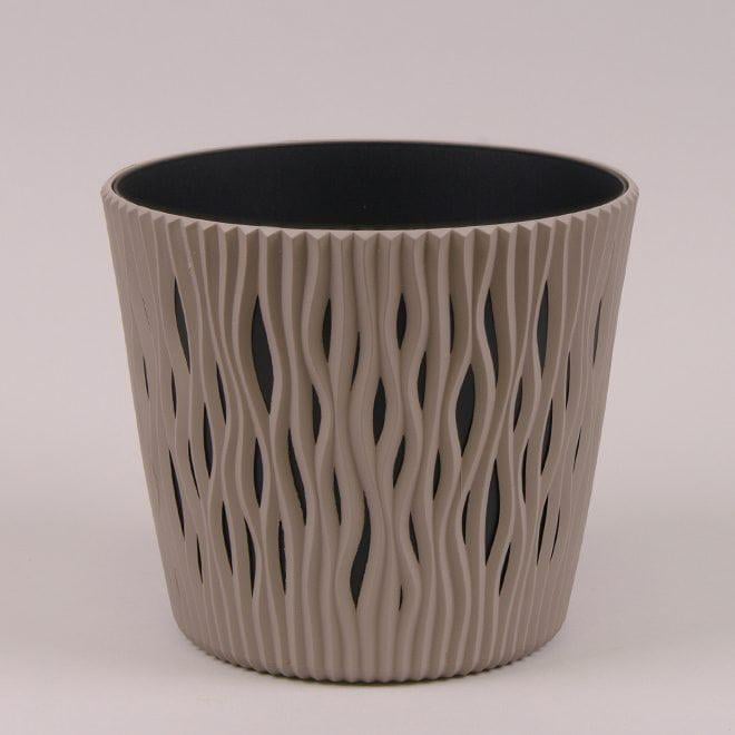 Горшок пластмассовый Sandy Round 19 см 90772 Мокка (DR012910)