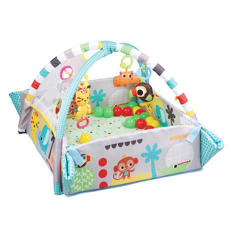 Развивающий коврик ULY Toys Африка 5в1 с бортиками и музыкальной игрушкой