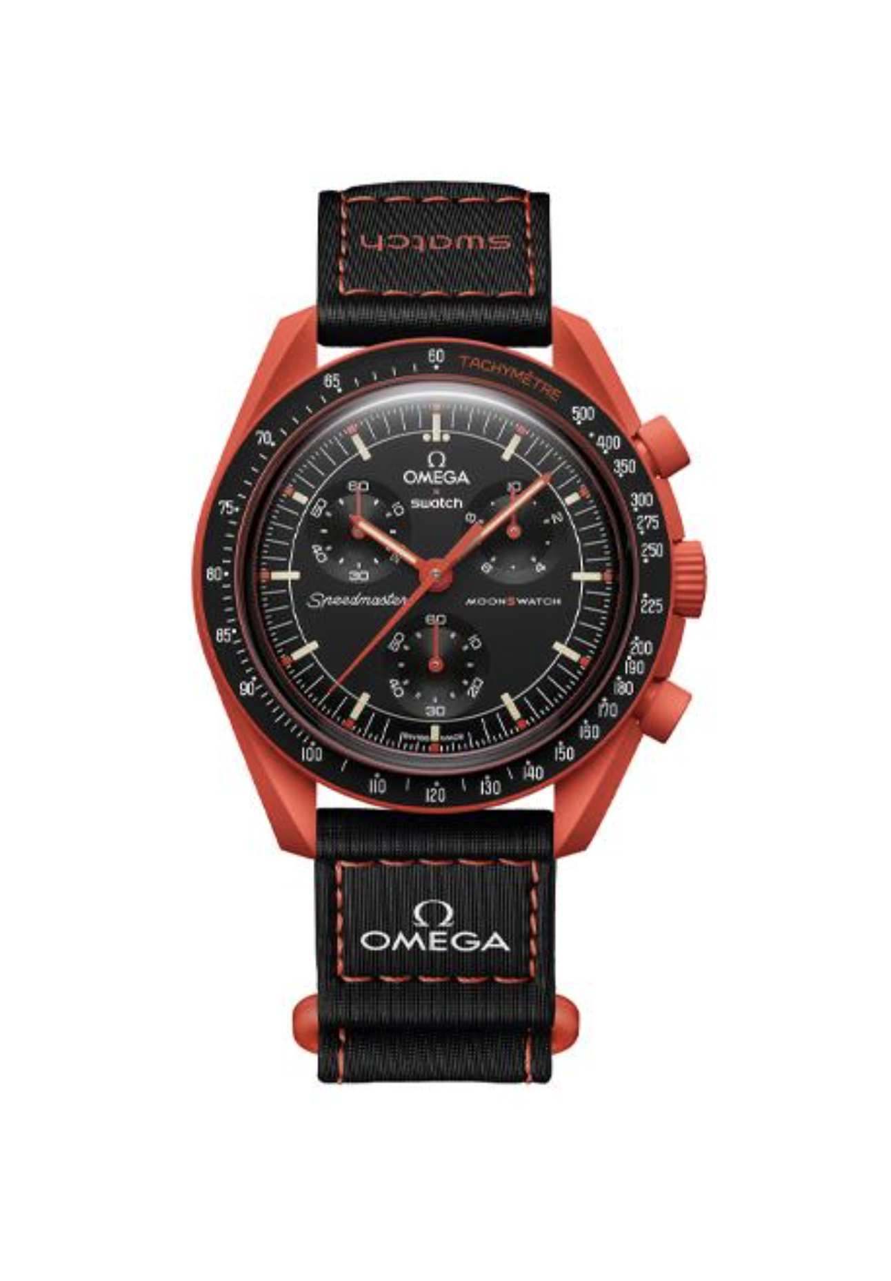 Наручные часы Swatch x Omega Bioceramic MoonSwatch Mission on Earth-Lava SO33O100
