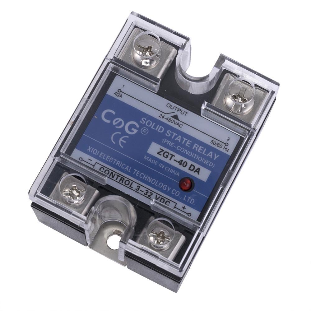Реле твердотельное ZGT-40DA CG однофазное 3-32V DC 25 mA/24-480V AC 40A (38138598) Реле твердотельное ZGT-40DA CG однофазное 3-32V DC 25 mA/24-480V AC 40A (38138598)