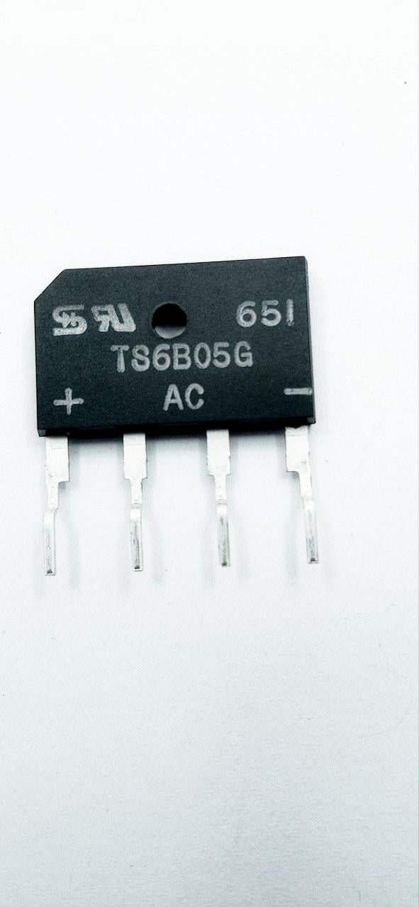 Міст діодний TS6B05G 600V 6A вертикальний (10367)