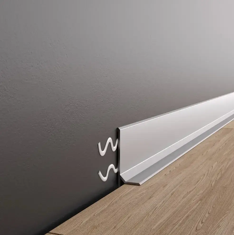 Плінтус алюмінієвий накладний Strila SVP-38 38 мм 2600 мм без покриття (26901457) - фото 4