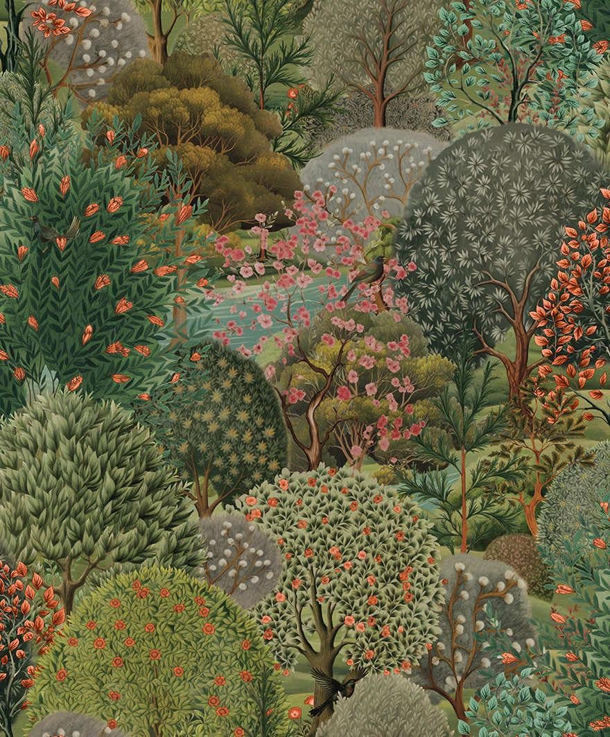 Обои HOLDEN Decor Arboretum флизелиновые 0,53х10,05 м (91752)