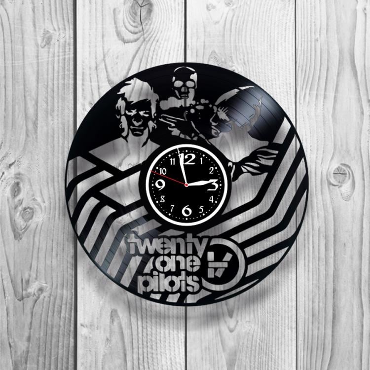 Часы настенные Twenty One Pilots 0439 из виниловой пластинки
