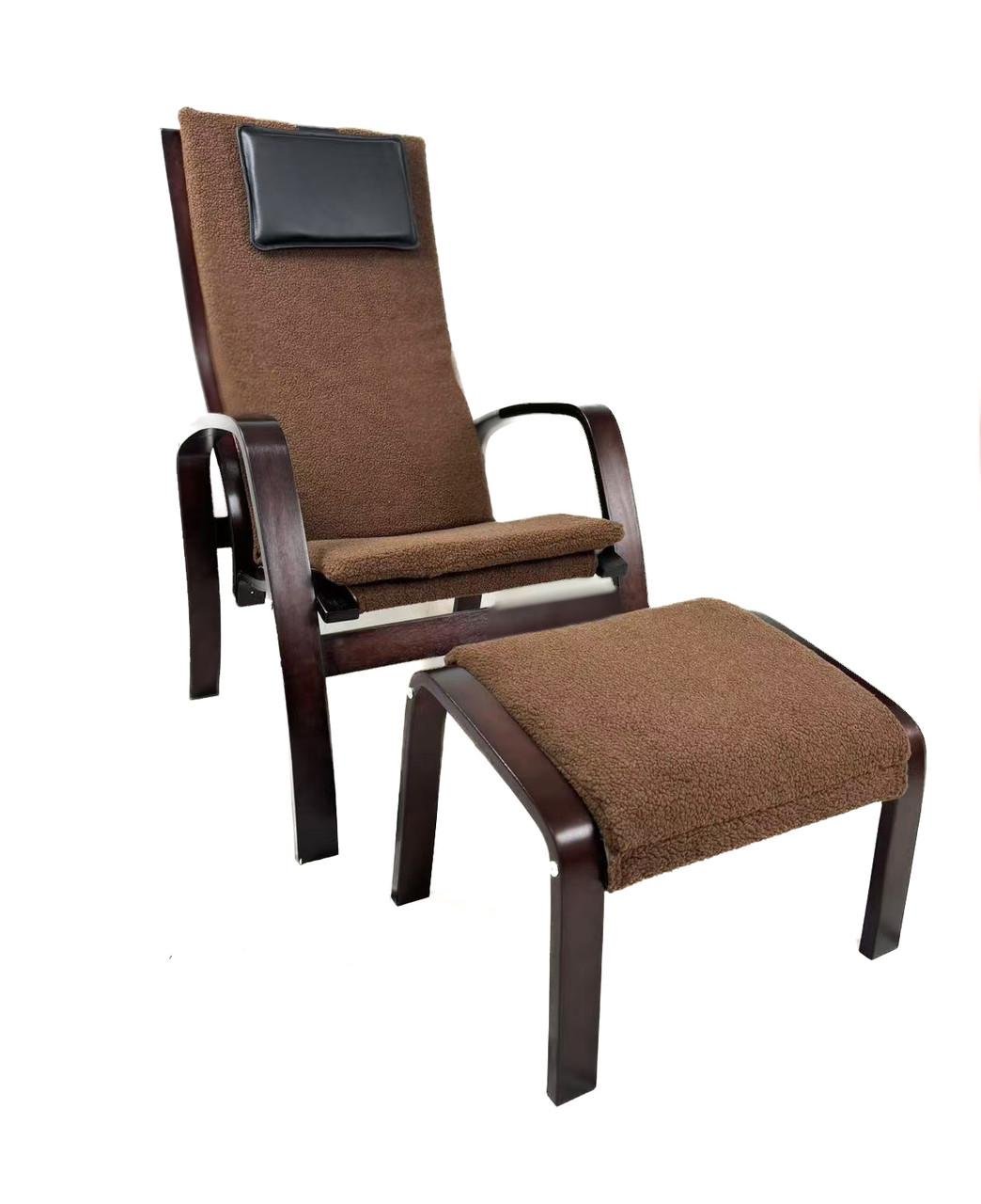 Крісло для відпочинку AVKO ARC012 з підніжкою Walnut Latte - фото 2 Крісло для відпочинку AVKO ARC012 з підніжкою Walnut Latte - фото 2