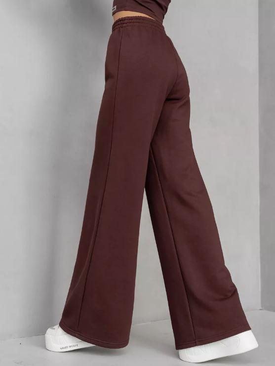 Брюки женские палаццо мальта Шоколадный - фото 4 Брюки женские палаццо мальта Шоколадный - фото 4