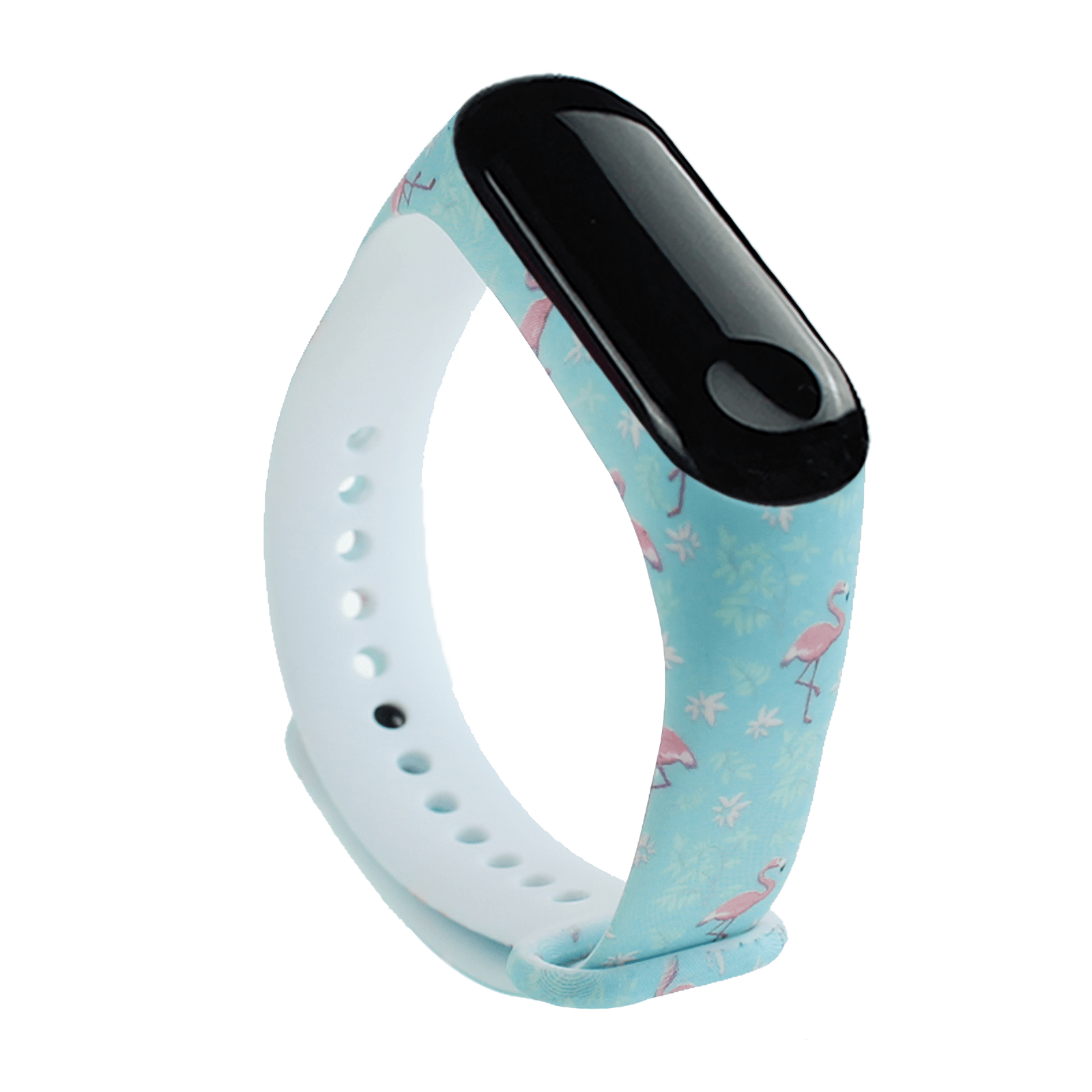 Ремешок MRK Flamingo для фитнес браслета Xiaomi Mi Band 4/3 силиконовый (8644360)