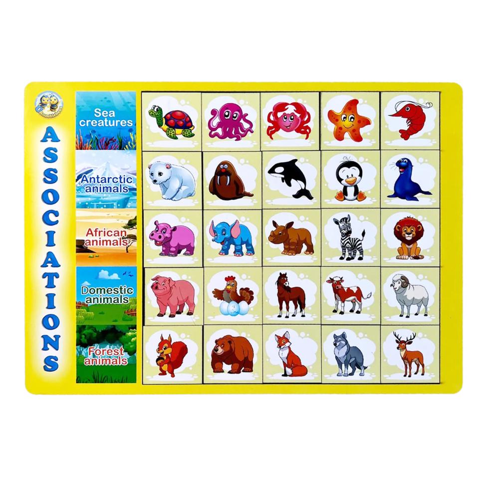 Пазлы деревянные Ubumblebees Ассоциации виды животных 25 плашек 31х24 см (IP-177-P-142) Пазлы деревянные Ubumblebees Ассоциации виды животных 25 плашек 31х24 см (IP-177-P-142)