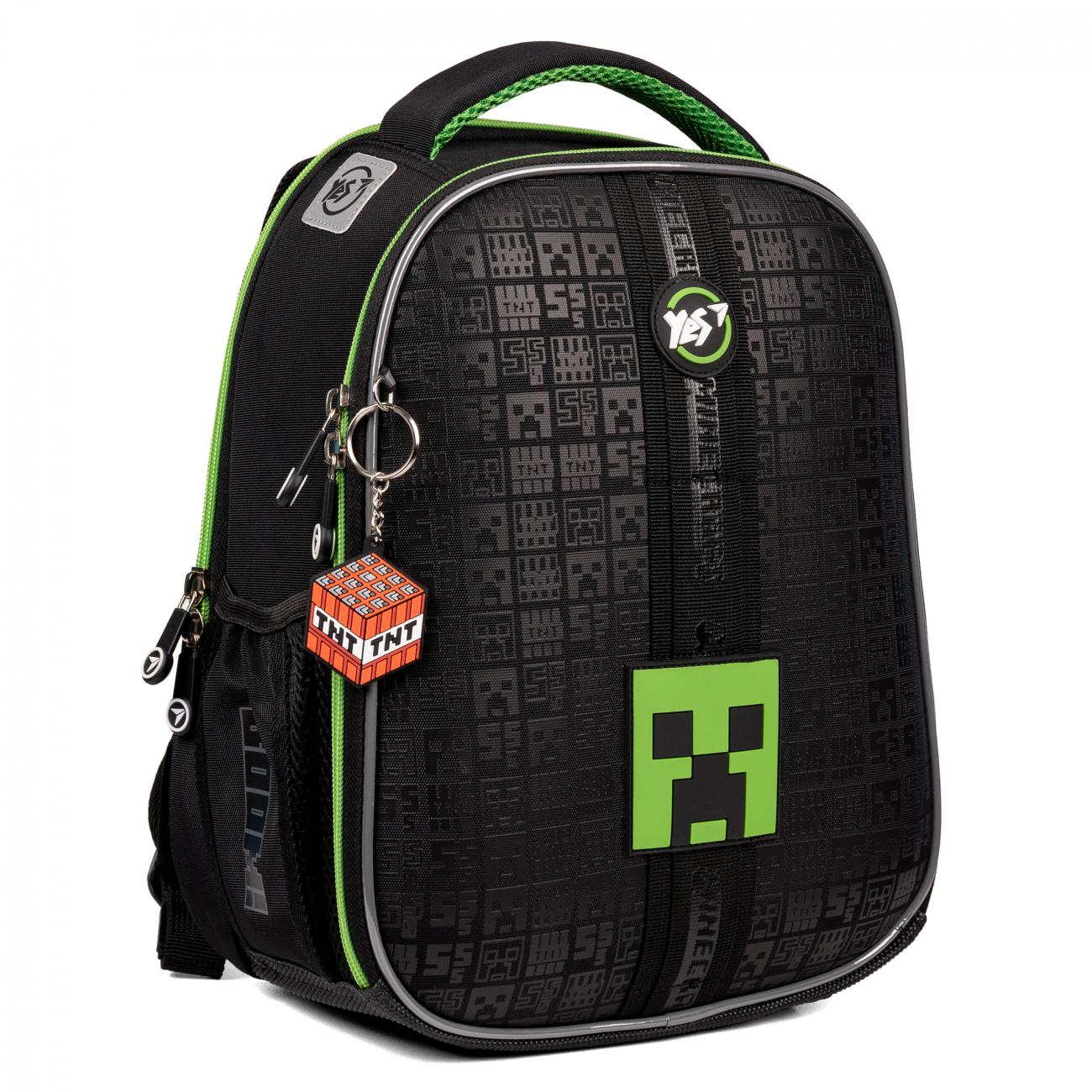 ᐉ Рюкзак школьный каркасный YES Minecraft H-100 с ортопедической ...