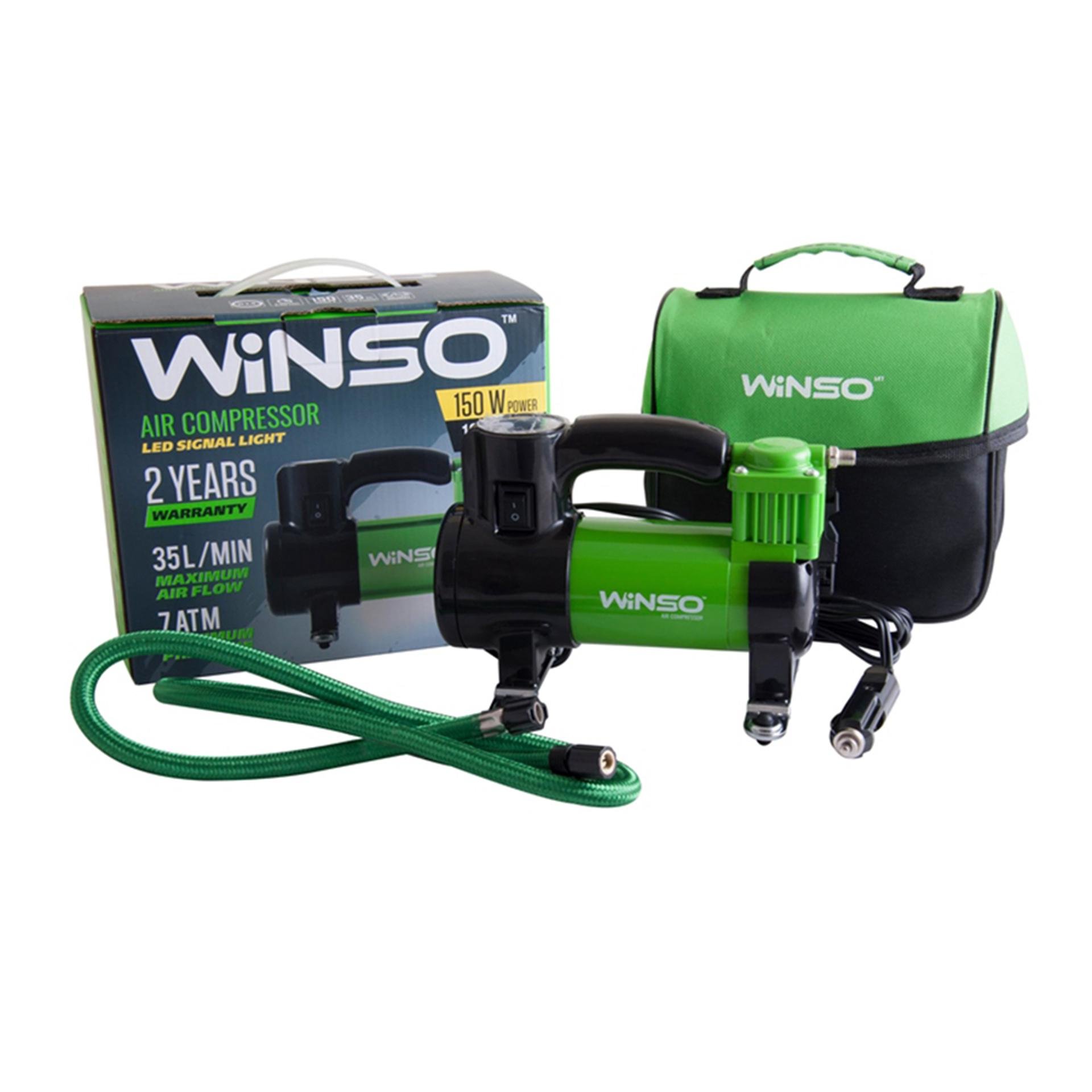 Компресор автомобільний WINSO 7 Атм 35 л/хв. 150 Вт