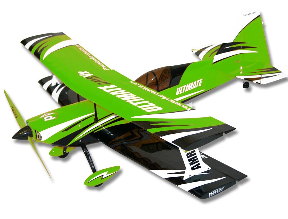 Літак радіокерований Precision Aerobatics Ultimate AMR KIT 1014 мм Зелений (54706) - фото 1