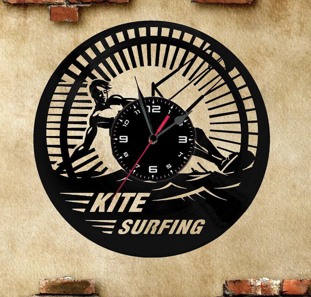 Часы настенные Кайтсёрфинг 2360 из виниловой пластинки