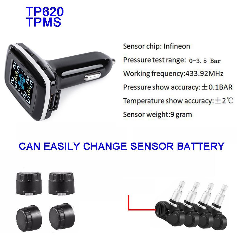 Система контролю тиску у шинах STP TPMS РК USB TP620 внутрішні датчики/контроль стійкості автомобіля на дорозі (TP620) - фото 9