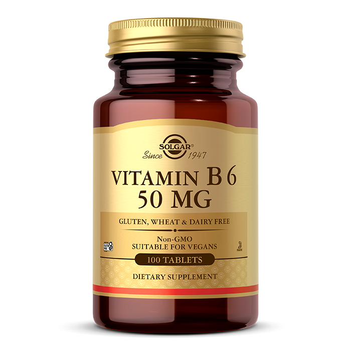 Пиридоксин B6 Solgar Vitamin B6 50 мг 100 табл. (SOL-03100)