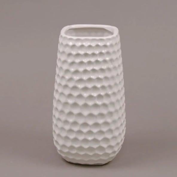 Ваза керамическая белая Flora Белый (26307)