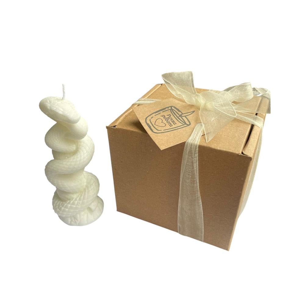 Свеча в виде змейки в подарочной коробке Белый (TA0171_1) Свеча в виде змейки в подарочной коробке Белый (TA0171_1)