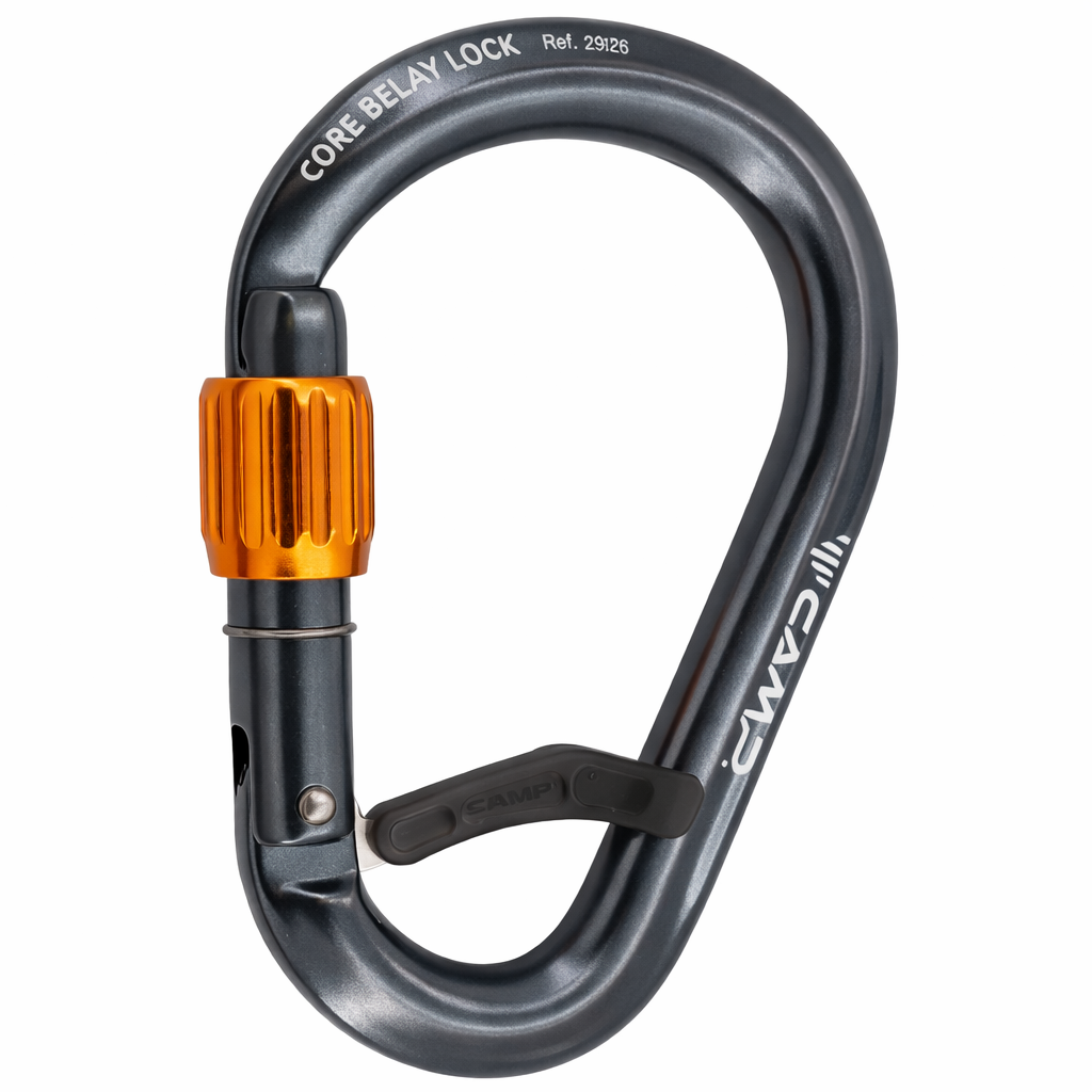 Карабін CAMP CORE BELAY LOCK з гвинтовою муфтою Темно-сірий (31560719)