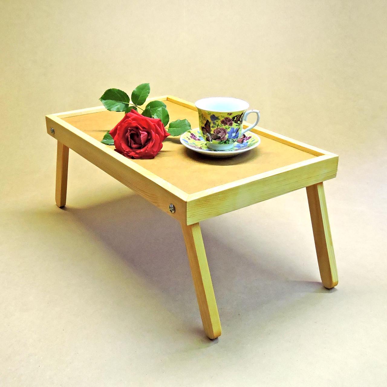 Столик-поднос для завтрака из дерева Орегон Ваниль (СТП-000102)