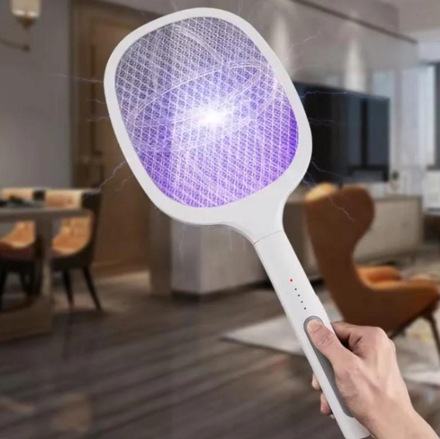 Мухобійка-ракетка від комарів і мух на підставці електрична USB + на акумуляторі Mosquito Swatter (MX-00009245) - фото 9 Мухобійка-ракетка від комарів і мух на підставці електрична USB + на акумуляторі Mosquito Swatter (MX-00009245) - фото 9