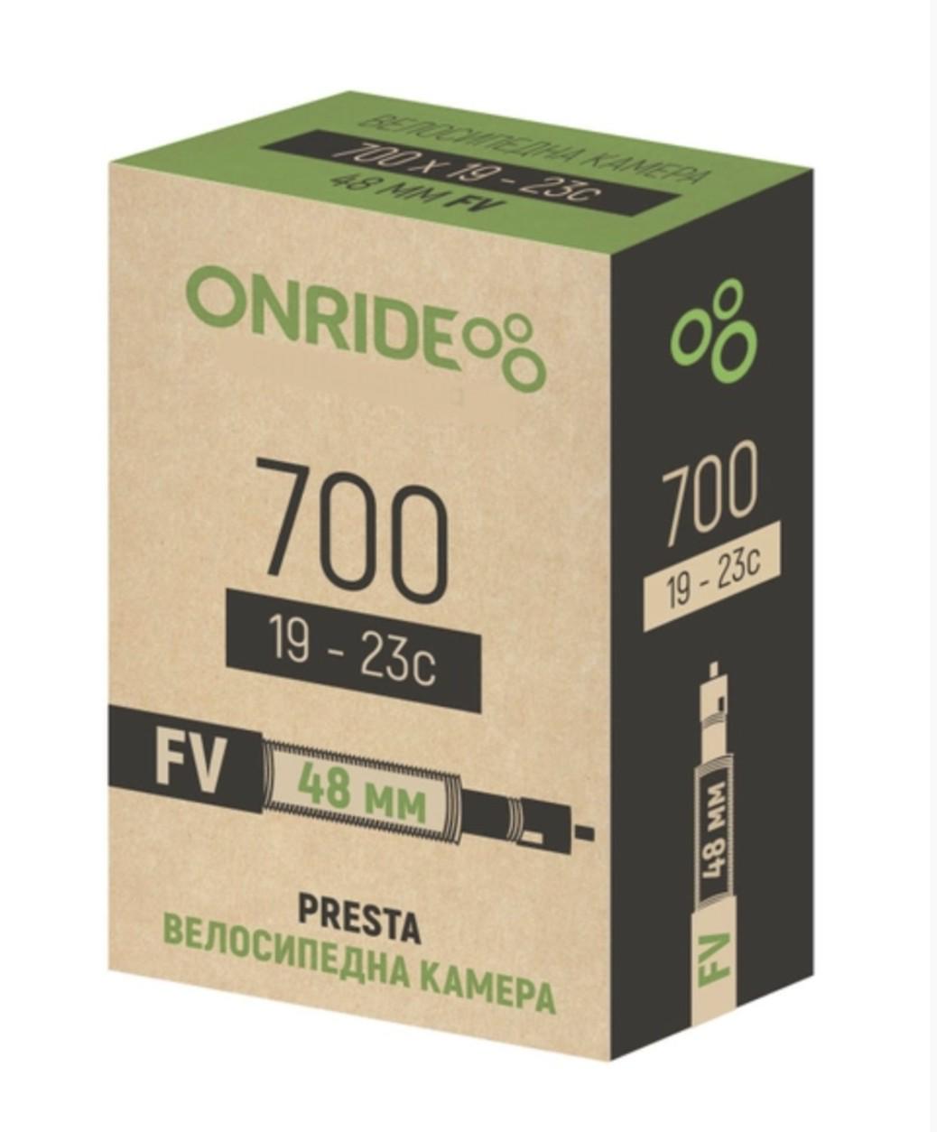 Камера велосипедная Onride FV 700x19/23С 48 мм