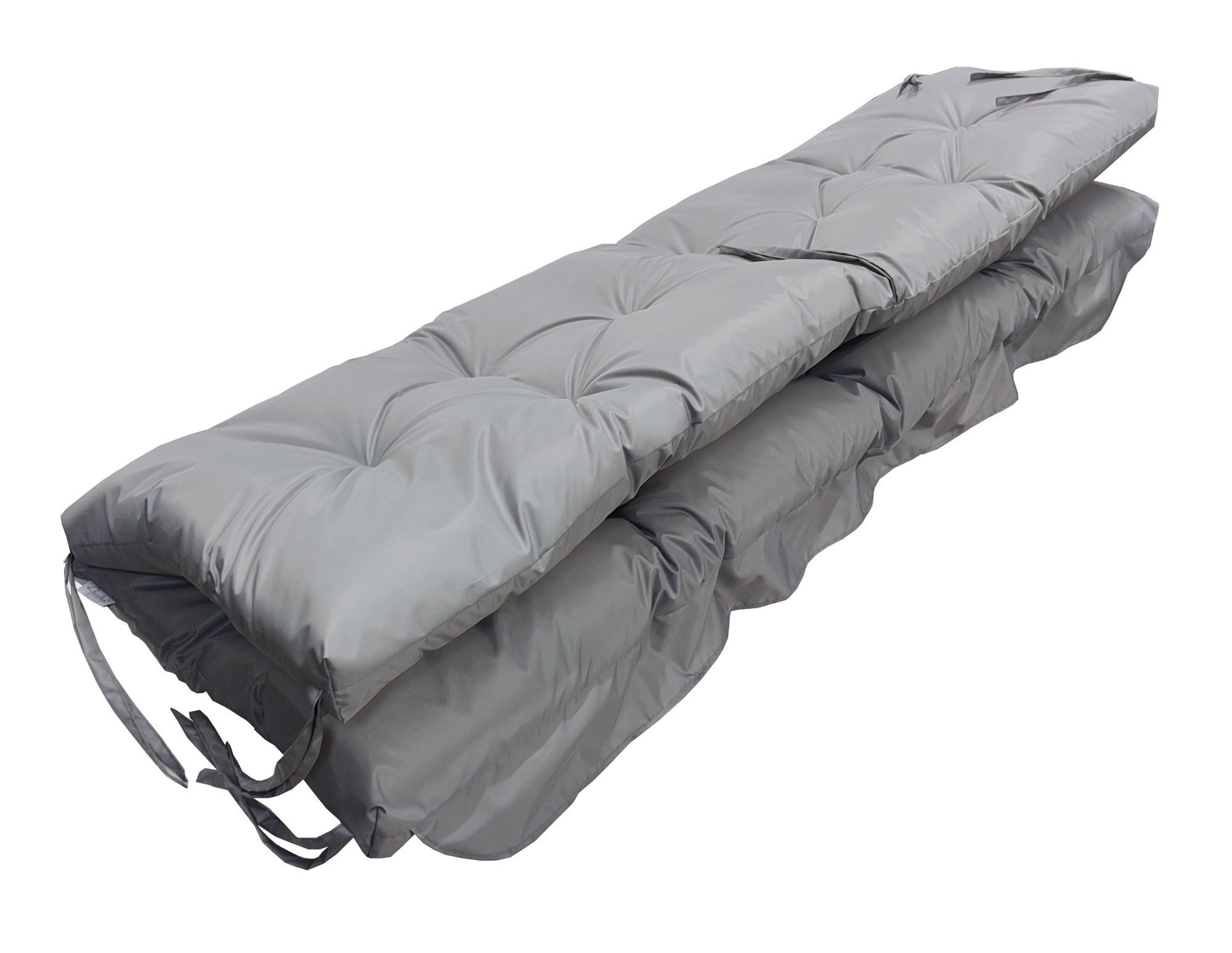 Матрас для качелей водоотталкивающий eGarden LOFT стеганый 170x110x8 см Серый (5771) - фото 3 Матрас для качелей водоотталкивающий eGarden LOFT стеганый 170x110x8 см Серый (5771) - фото 3