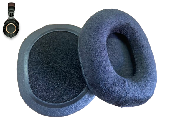 Амбушюри велюрові Audio-Technica ATH M20x/M30/M30x/M40x/M50/M50x/SX1 - фото 2 Амбушюри велюрові Audio-Technica ATH M20x/M30/M30x/M40x/M50/M50x/SX1 - фото 2