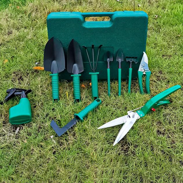 Набір ручного садового інструменту для саду та городу 10в1 в пластиковому кейсі (27438156) - фото 14 Набір ручного садового інструменту для саду та городу 10в1 в пластиковому кейсі (27438156) - фото 14
