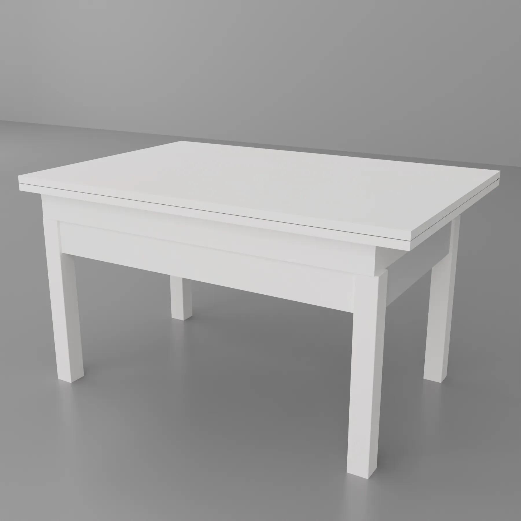 Журнальный стол-трансформер Неман Баттер дерево/ЛДСП Белый (47345)