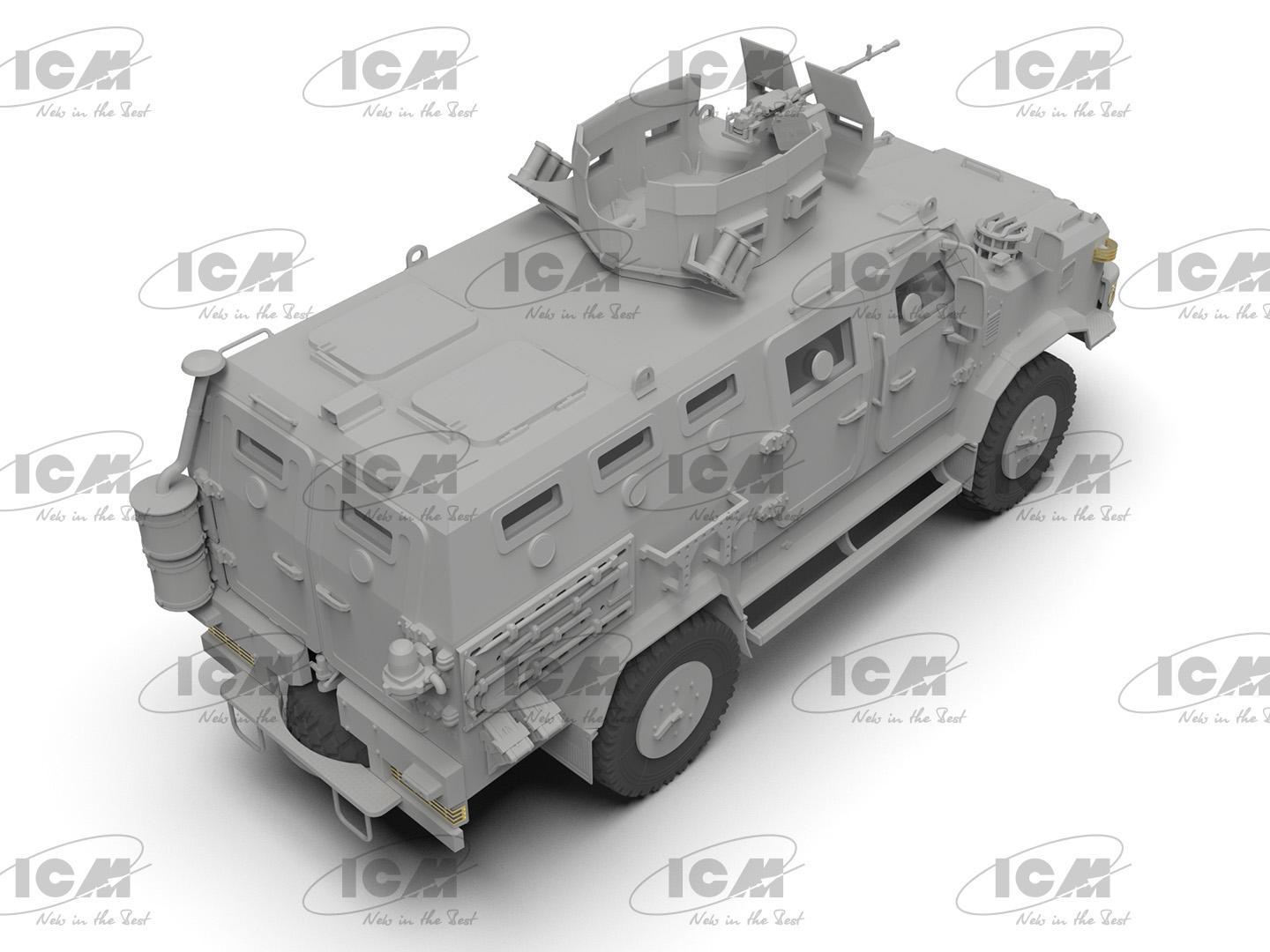 Сборная модель ICM Козак-2 украинский бронеавтомобиль MRAP-класса (35014) - фото 14