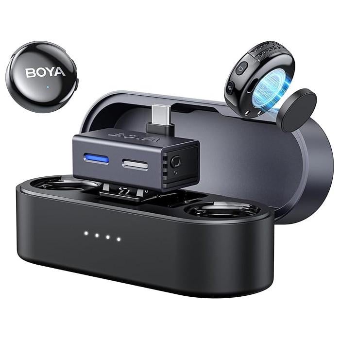 Мікрофон з ШІ Boya BoyaLINK 3-02 Type-C подвійний бездротовий в кейсі (2832732729)