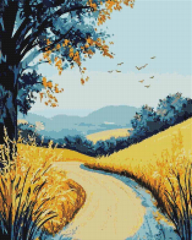 Алмазна мозаїка Brushme Польова дорога 40x50 см (DBS1267) Алмазна мозаїка Brushme Польова дорога 40x50 см (DBS1267)