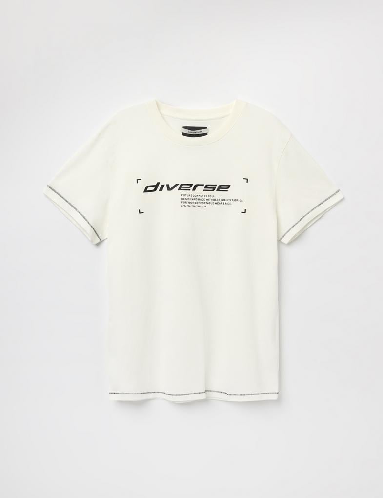 Футболка мужская Diverse SYS LOGO 2XL Молочный (5905384030849)