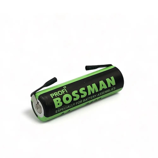 Акумулятор технічний Bossman Profi Ni-Mh 1.2V 2400mAh AA з контактами під пайку (BSM-AA2400U) - фото 2 Акумулятор технічний Bossman Profi Ni-Mh 1.2V 2400mAh AA з контактами під пайку (BSM-AA2400U) - фото 2